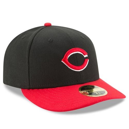  Men's Cincinnati Reds New Era NavyRed Alternate Authentic Collection On-Field Low Profile 59FIFTY Fitted Hat
