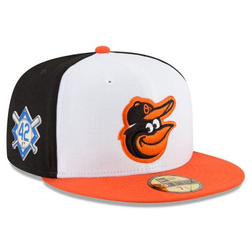  Men's Baltimore Orioles New Era Black 2018 Jackie Robinson Day 59FIFTY Fitted Hat