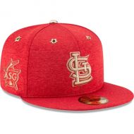 Men's St. Louis Cardinals New Era Heathered Red 2017 MLB All-Star Game Side Patch 59FIFTY Fitted Hat