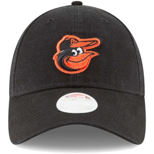  Women's Baltimore Orioles New Era Black Core Classic Twill Team Color 9TWENTY Adjustable Hat