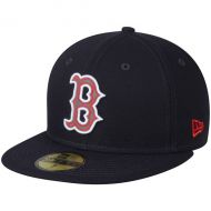 Men's Boston Red Sox New Era Navy Flected Team Fitted Hat