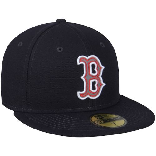  Men's Boston Red Sox New Era Navy Flected Team Fitted Hat