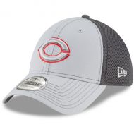Men's Cincinnati Reds New Era Gray Grayed Out Neo 39THIRTY Flex Hat