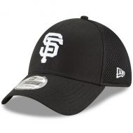 Men's San Francisco Giants New Era Black Neo 39THIRTY Unstructured Flex Hat