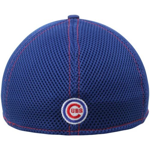  Men's Chicago Cubs New Era Royal BlueRed Mascot Neo 39THIRTY Flex Hat