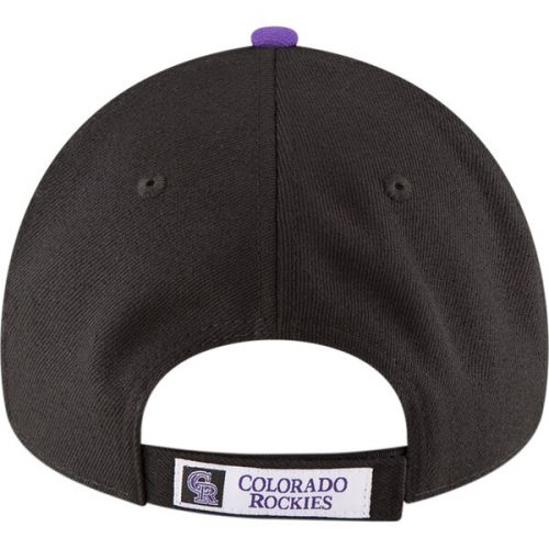  Men's Colorado Rockies New Era Black Game The League 9FORTY Adjustable Hat