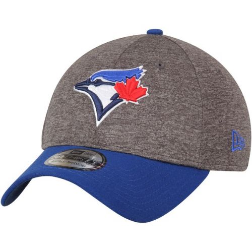  Men's Adult Toronto Blue Jays New Era Heathered GrayRoyal 39THIRTY Shadow Tech Flex Hat