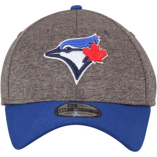  Men's Adult Toronto Blue Jays New Era Heathered GrayRoyal 39THIRTY Shadow Tech Flex Hat