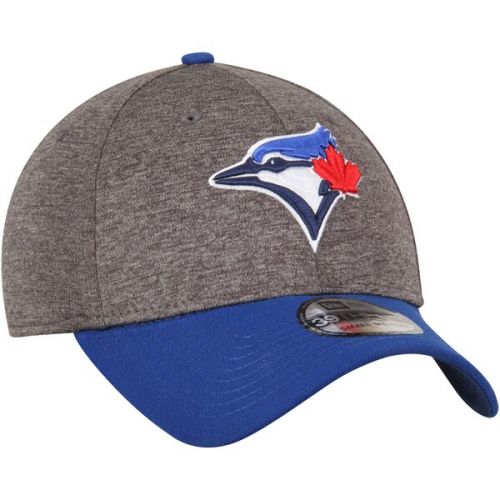  Men's Adult Toronto Blue Jays New Era Heathered GrayRoyal 39THIRTY Shadow Tech Flex Hat