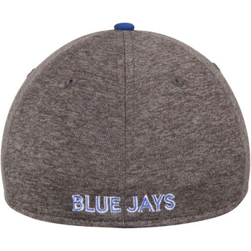  Men's Adult Toronto Blue Jays New Era Heathered GrayRoyal 39THIRTY Shadow Tech Flex Hat