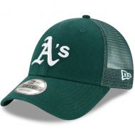 Men's Oakland Athletics New Era Green Trucker 9FORTY Adjustable Snapback Hat