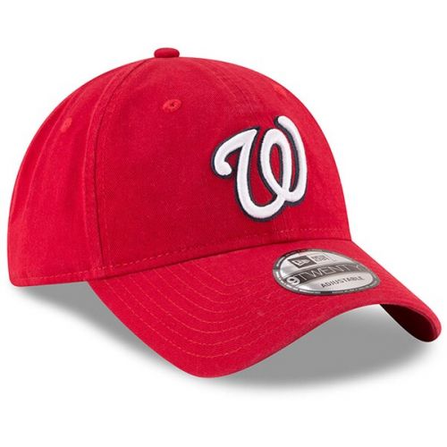  Men's Washington Nationals New Era Red Game Replica Core Classic 9TWENTY Adjustable Hat