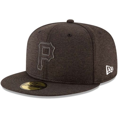  Men's Pittsburgh Pirates New Era Heather Black 2018 Clubhouse Collection 59FIFTY Fitted Hat