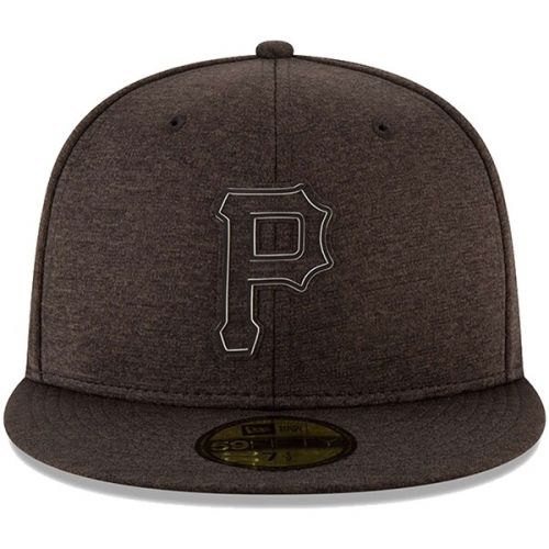  Men's Pittsburgh Pirates New Era Heather Black 2018 Clubhouse Collection 59FIFTY Fitted Hat
