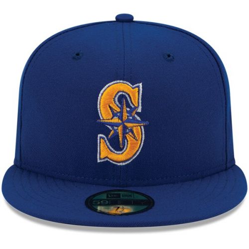  Youth Seattle Mariners New Era Royal Authentic Collection On-Field Alternate 2 59FIFTY Fitted Hat