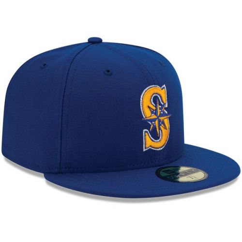  Youth Seattle Mariners New Era Royal Authentic Collection On-Field Alternate 2 59FIFTY Fitted Hat