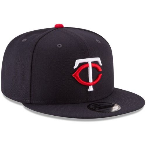  Men's Minnesota Twins New Era Navy Team Color 9FIFTY Adjustable Hat