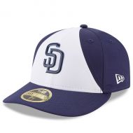 Men's San Diego Padres New Era White 2018 On-Field Prolight Batting Practice Low Profile 59FIFTY Fitted Hat