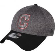 Men's Cleveland Indians New Era Heathered GrayBlack 39THIRTY Shadow Tech Color Pop Flex Hat