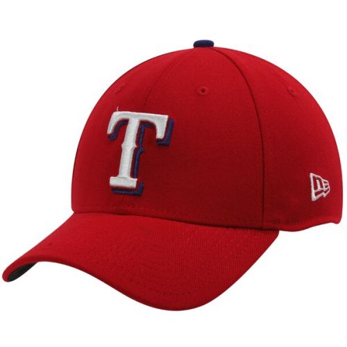  Men's Texas Rangers New Era Red MLB Team Classic 39THIRTY Flex Hat