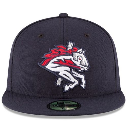  Men's Binghamton Rumble Ponies New Era Navy Home Authentic Collection On-Field 59FIFTY Fitted Hat