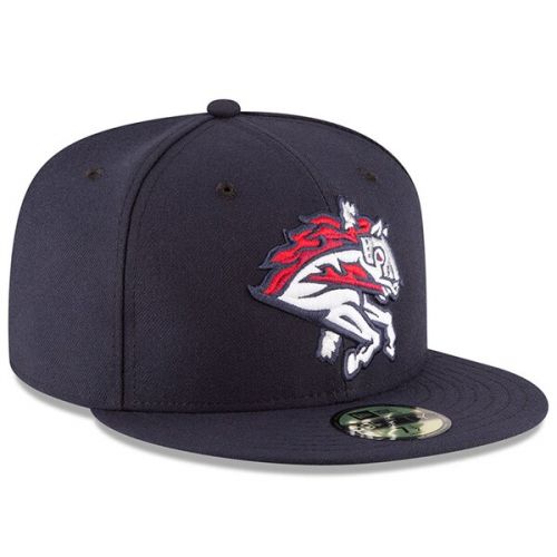  Men's Binghamton Rumble Ponies New Era Navy Home Authentic Collection On-Field 59FIFTY Fitted Hat