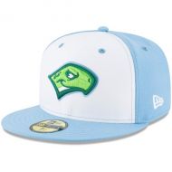 Men's Daytona Tortugas New Era WhiteLight Blue Road Authentic Collection On-Field 59FIFTY Fitted Hat
