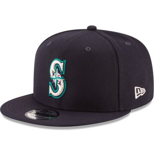  Men's Seattle Mariners New Era Navy Team Color 9FIFTY Adjustable Hat