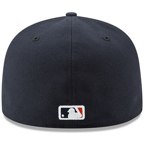  Youth Houston Astros New Era NavyOrange Authentic Collection On-Field Road 59FIFTY Fitted Hat