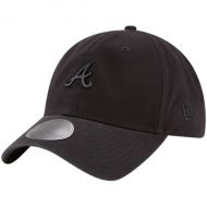 Men's Atlanta Braves New Era Black Micro Matte 9TWENTY Adjustable Hat