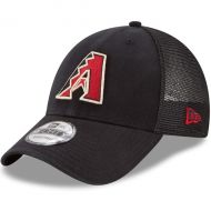 Men's Arizona Diamondbacks New Era Black Trucker 9FORTY Adjustable Snapback Hat