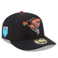 Men's Baltimore Orioles New Era Black 2018 Spring Training Collection Prolight Low Profile 59FIFTY Fitted Hat