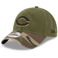Men's Cincinnati Reds New Era Olive Alternate 2 Replica Core Classic 9TWENTY Adjustable Hat