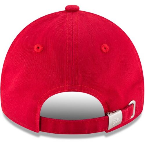  Women's Los Angeles Angels New Era Red Team Glisten 9TWENTY Adjustable Hat