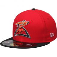 Men's Salem-Keizer Volcanoes New Era RedBlack Authentic Road 59FIFTY Fitted Hat