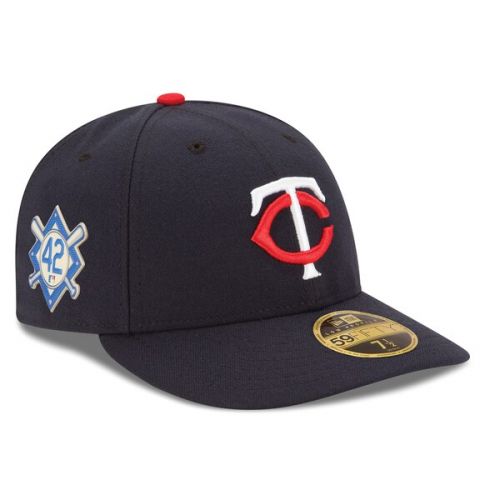  Men's Minnesota Twins New Era Navy 2018 Jackie Robinson Day Low Profile 59FIFTY Fitted Hat