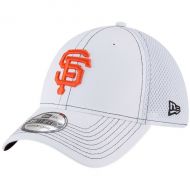Men's San Francisco Giants New Era White Team Turn Neo 39THIRTY Flex Hat