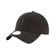 Women's Texas Rangers New Era Black 9TWENTY Core Classic Twill Adjustable Hat