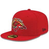 Men's Florida Fire Frogs New Era Red Home Authentic Collection On-Field 59FIFTY Fitted Hat