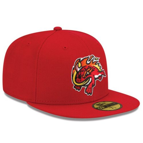  Men's Florida Fire Frogs New Era Red Home Authentic Collection On-Field 59FIFTY Fitted Hat