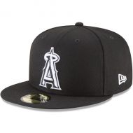 Men's Los Angeles Angels New Era Black Basic 59FIFTY Fitted Hat