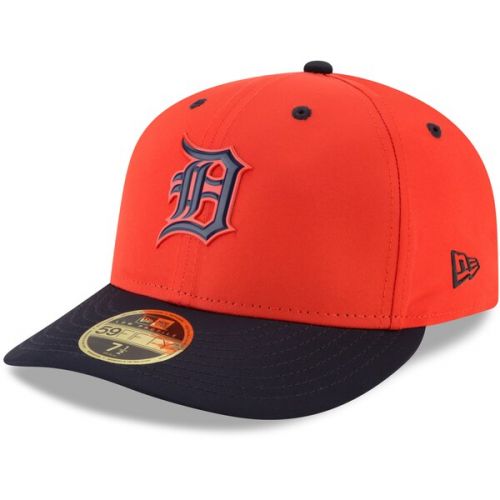  Men's Detroit Tigers New Era Orange On-field Prolight Batting Practice Low Profile 59FIFTY Fitted Hat