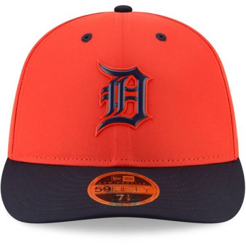  Men's Detroit Tigers New Era Orange On-field Prolight Batting Practice Low Profile 59FIFTY Fitted Hat