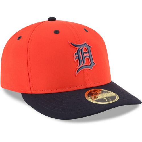  Men's Detroit Tigers New Era Orange On-field Prolight Batting Practice Low Profile 59FIFTY Fitted Hat