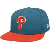 Men's Philadelphia Phillies New Era TurquoiseOrange 2-Tone Basic 59FIFTY Fitted Hat