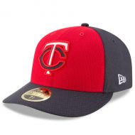 Men's Minnesota Twins New Era RedNavy Diamond Era 59FIFTY Low Profile Fitted Hat