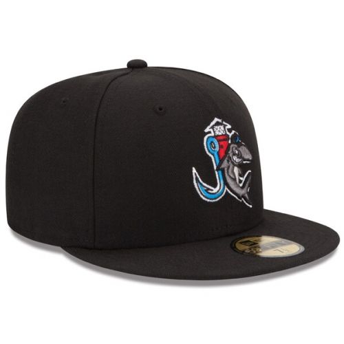  Men's Jupiter Hammerheads New Era Black Authentic Home 59FIFTY Fitted Hat