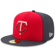 Men's Minnesota Twins New Era RedNavy Diamond Era 59FIFTY Fitted Hat