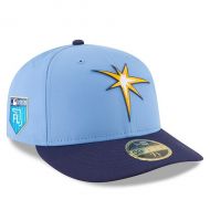 Men's Tampa Bay Rays New Era Light BlueNavy 2018 Spring Training Collection Prolight Low Profile 59FIFTY Fitted Hat
