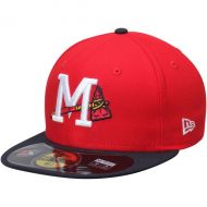 Men's Mississippi Braves New Era RedNavy Authentic Road 59FIFTY Fitted Hat
